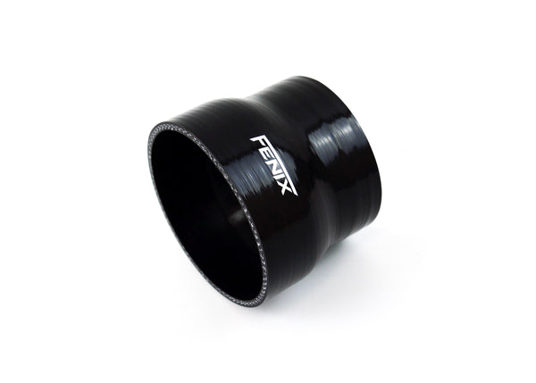 VLOCEMNYE 4-Ply Silicone Straight Coupler Hose - ID 3-3.5 Inch (76-89mm), 3 Inch Length, Black