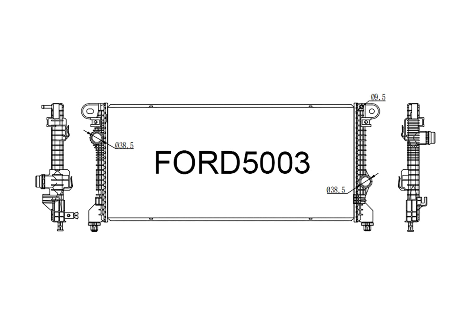 Ford Ranger Next-Gen 2.0L & 3.0L Diesel 2022-2026 Radiator | Fenix ...