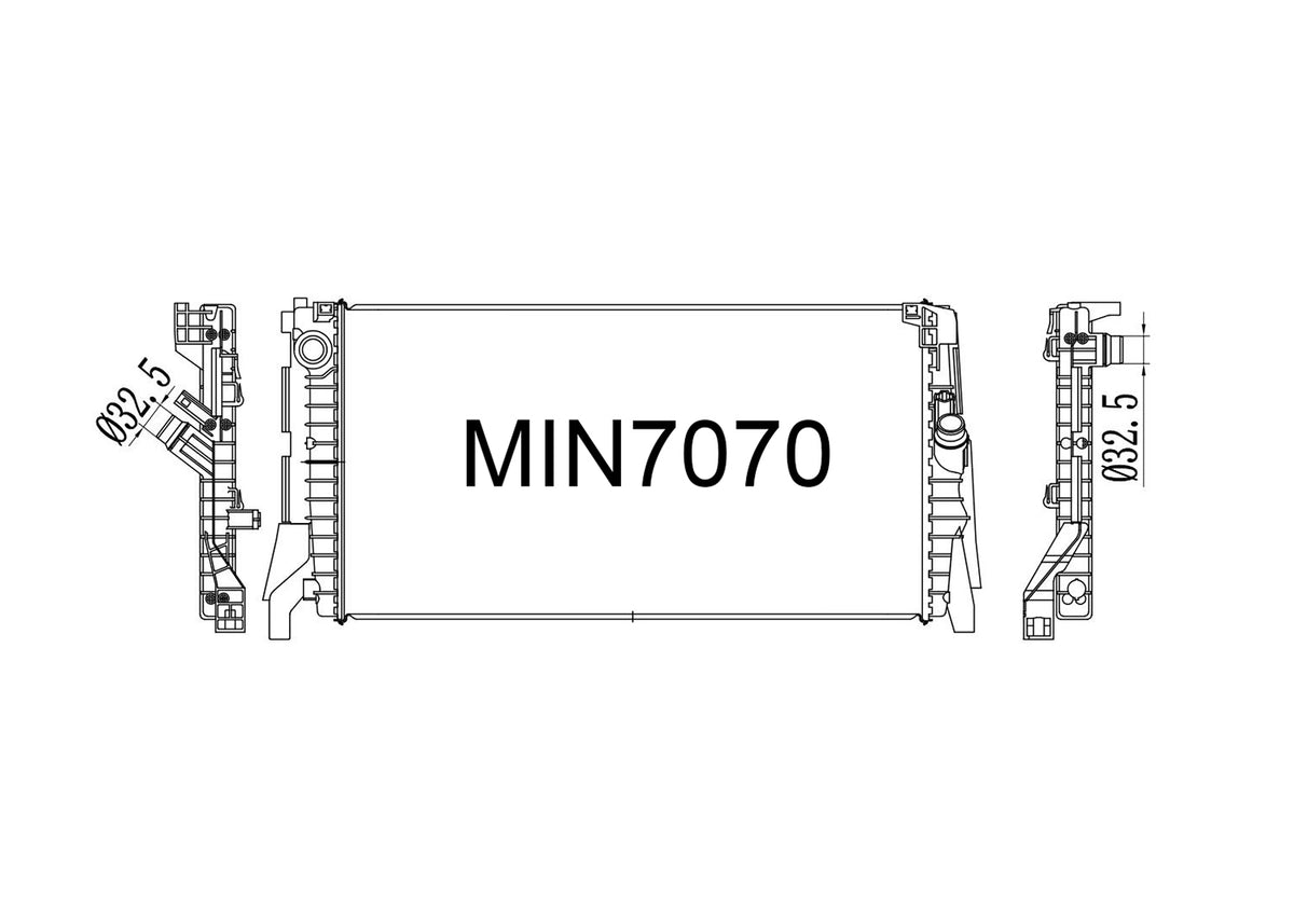 Mini Clubman Cooper S F54, Cooper / Cooper S & One F55 / F56 / F57 Petrol Radiator 2014-2024