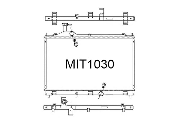 Mitsubishi Eclipse Cross 1.5L Petrol Radiator | Fenix Radiators