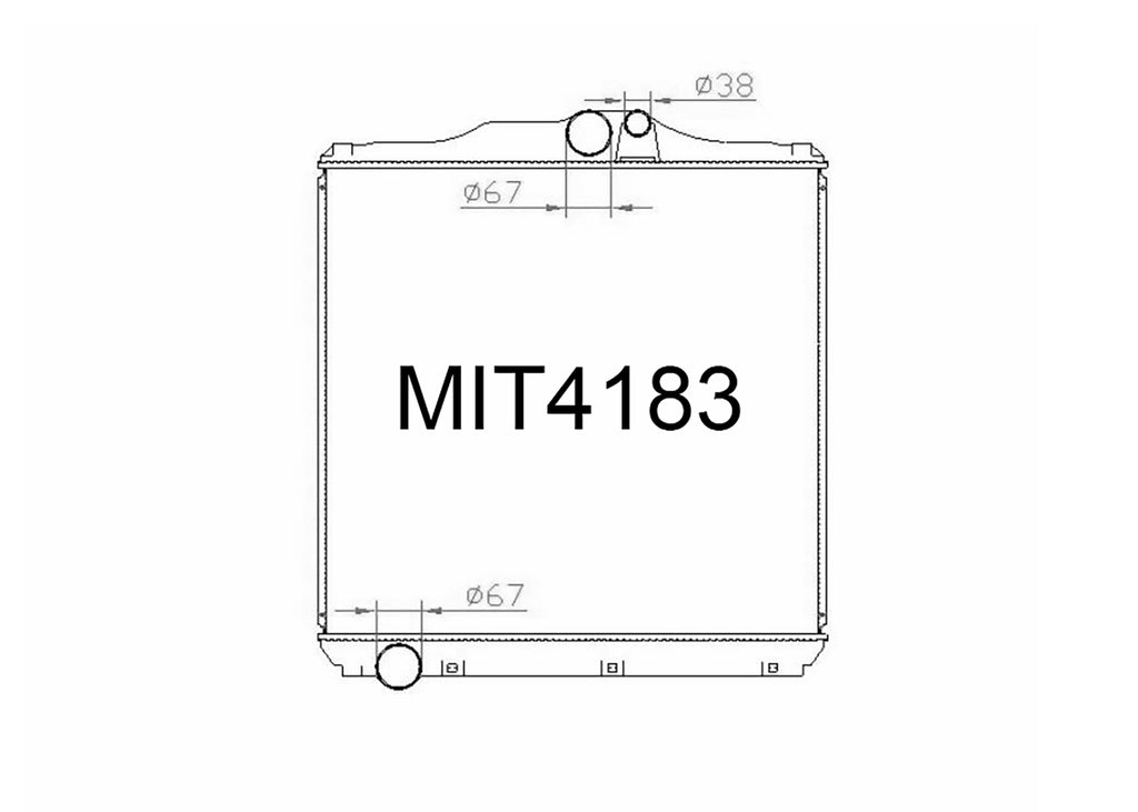 Mitsubishi Fuso Shogun FV 12L Diesel 1998-2004 Radiator