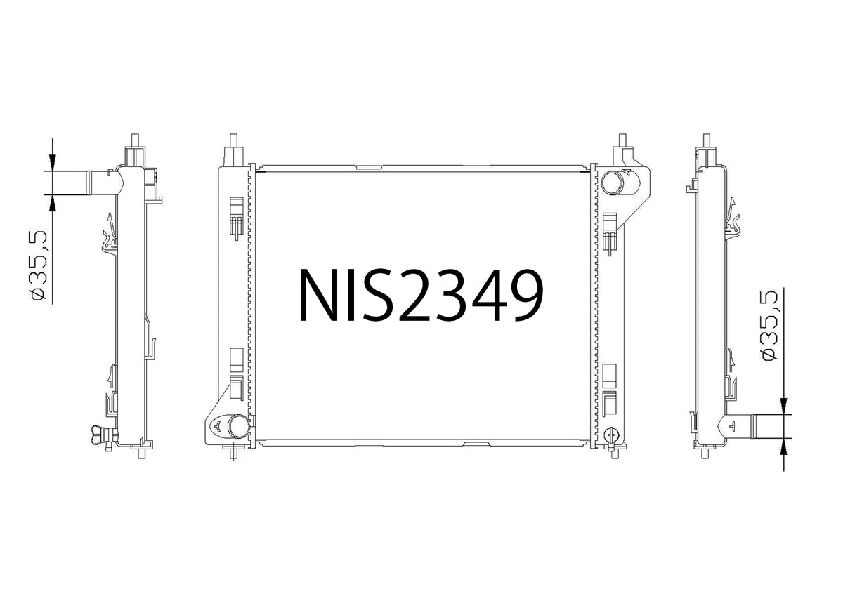 Y12 Radiator Nissan Sylphy G11 / Cube Z12 / Juke F15 / Tiida C11 / Livina L10 & L11 ...