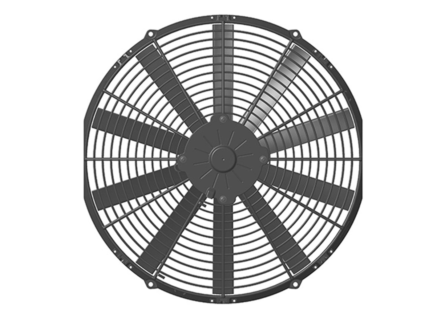 Spal Brushed Axial Low Profile Electric Fan - 16"