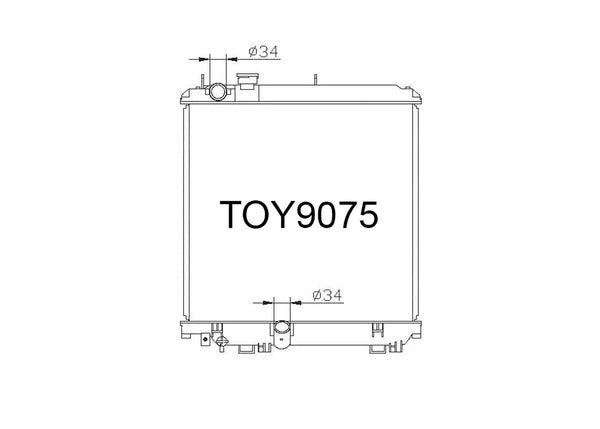 Toyota Dyna LY220 / 30 / 40 / 70 / 80 / 90 Radiator | Fenix Radiators