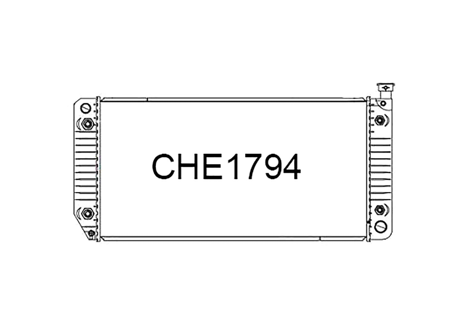 Chevrolet Silverado K1500 1988-1999 [Short Core] Radiator – Fenix Radiators