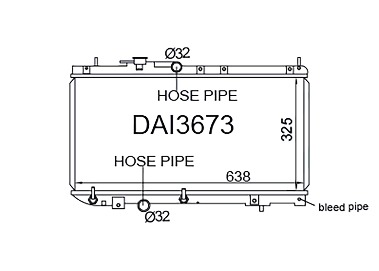 Daihatsu Charade G200 / Pyzar G300 1993-2000 [Wide - EFI - Bleed Pipe]