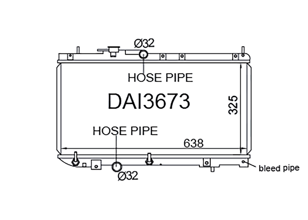 Daihatsu Charade G200 / Pyzar G300 1993-2000 [Wide - EFI - Bleed Pipe]