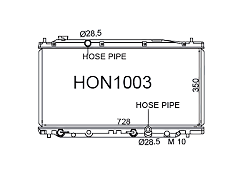 Honda Fit GE6 & City 2007-2014 Radiator | Fenix Radiators