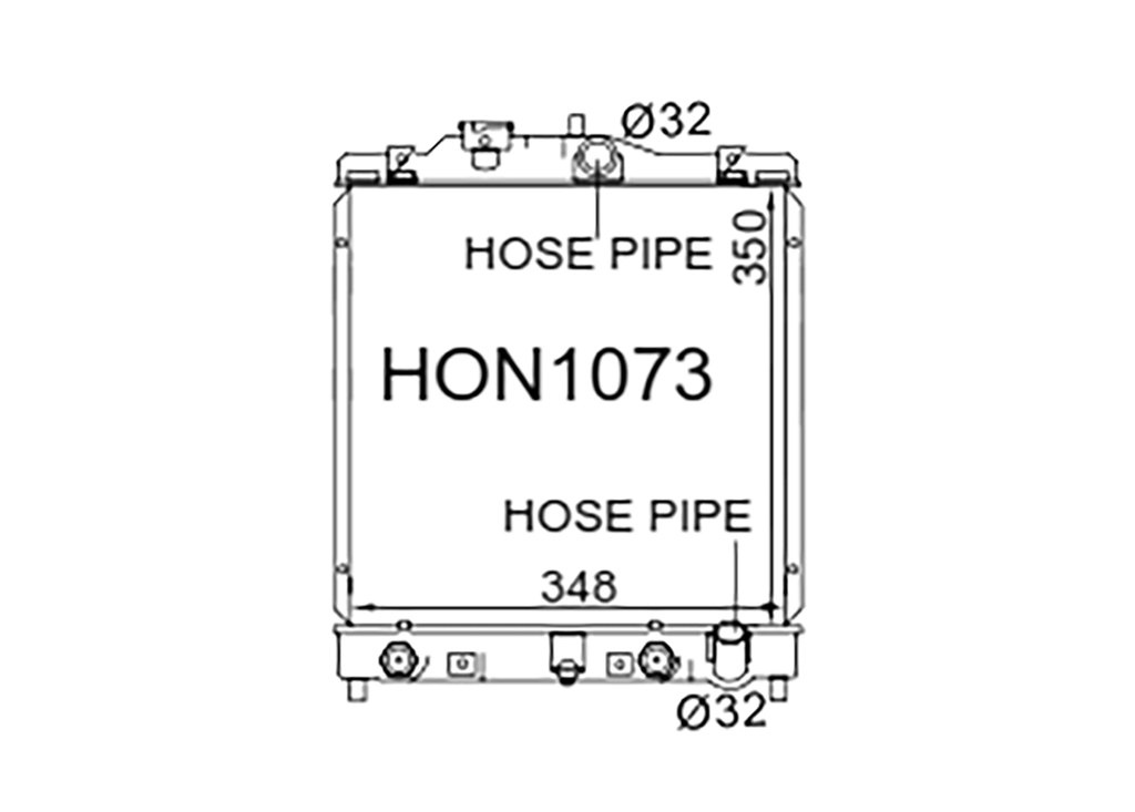 Honda Civic Radiator Del Sol 1991-2002 Fenix Radiator