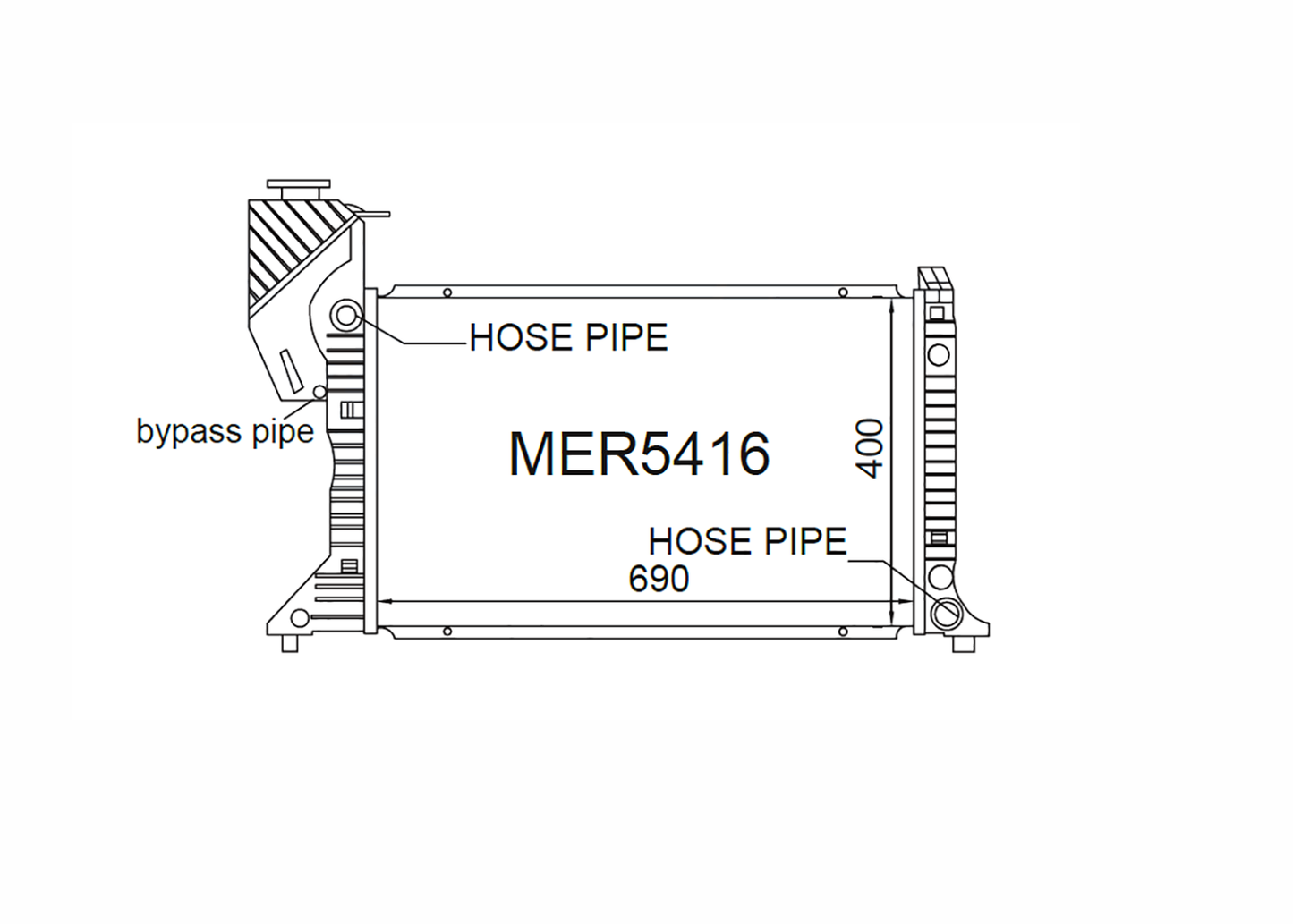 Mercedes Sprinter W901 Diesel 2000-2006 [With Pipe]