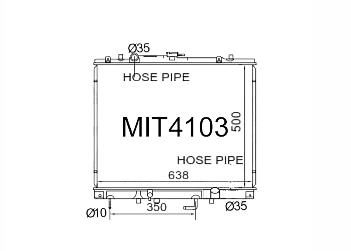 Mitsubishi Challenger 2.8L Diesel 1996-2008 [Angled Pipe]