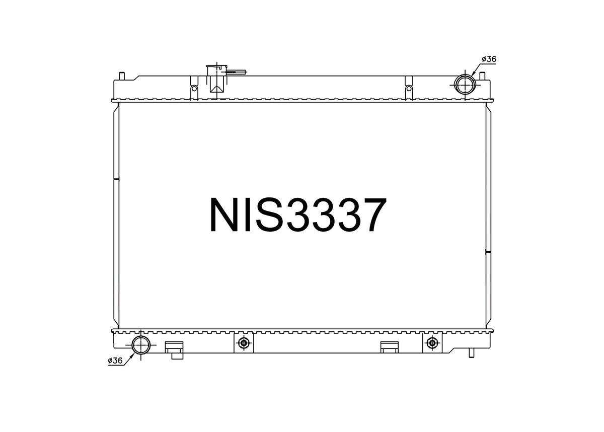 Fuga Radiator Nissan Fuga Y50 V6 Petrol 2004-2009 Radiator | Fenix Radiators – Fenix ...