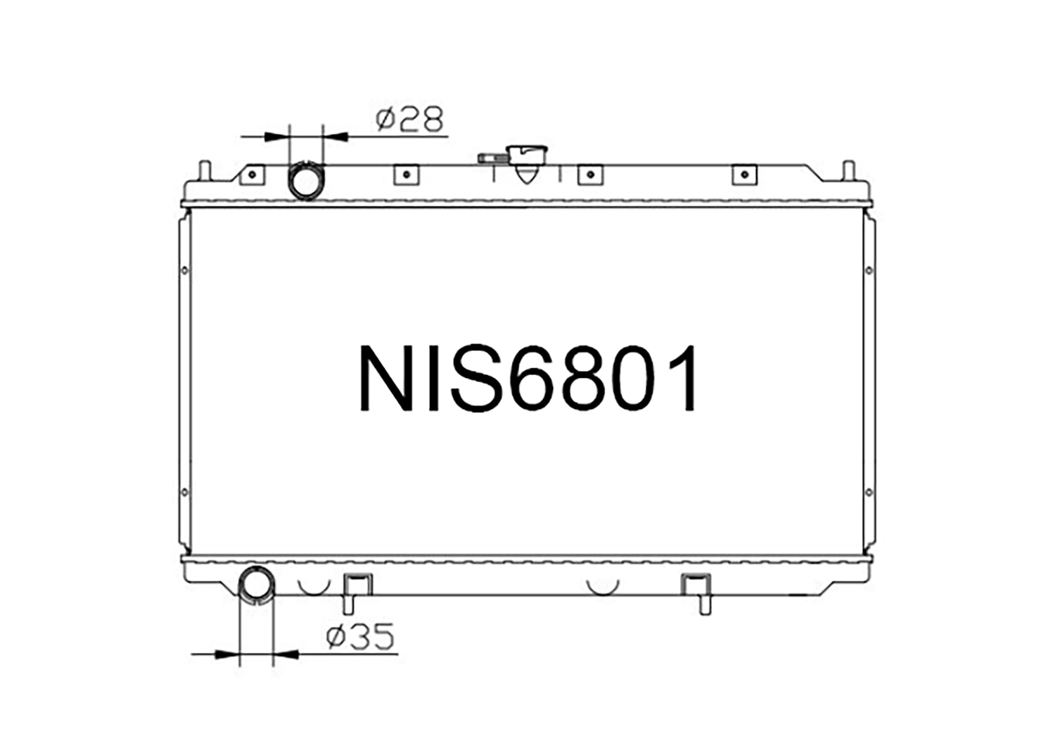 Primera Radiator Nissan Primera P11 1.6L QG18 Petrol 1995-2002 Radiator | Fenix ...