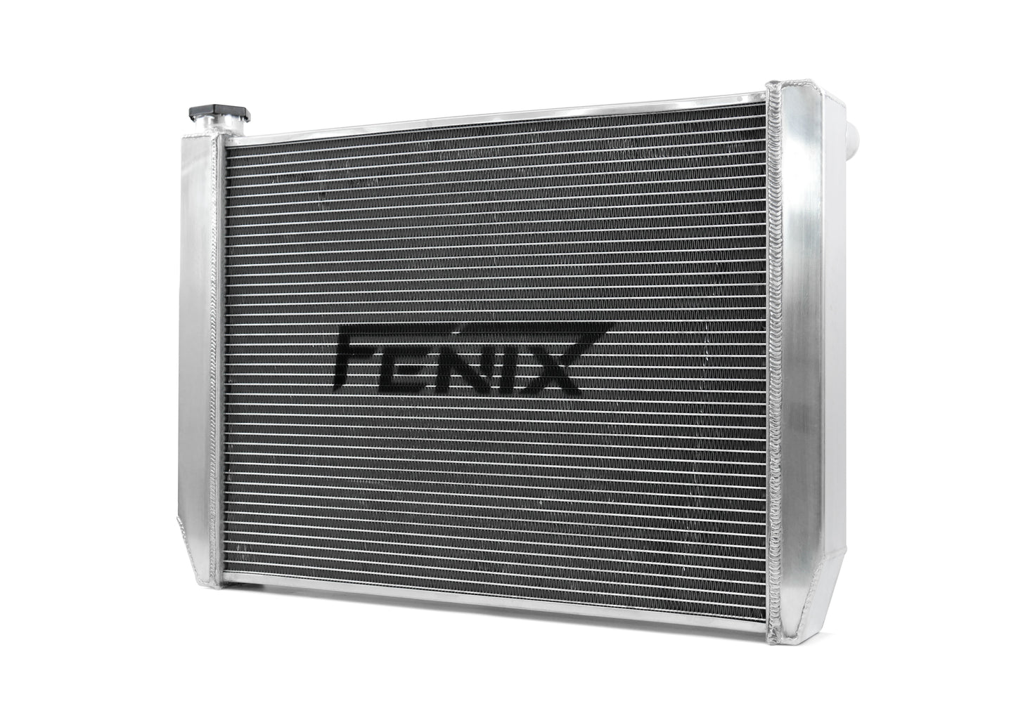 Universal Stock Car Radiator - Top Outlet Pipe Left / Bottom Outlet Pipe Right [Fabricated Tank]