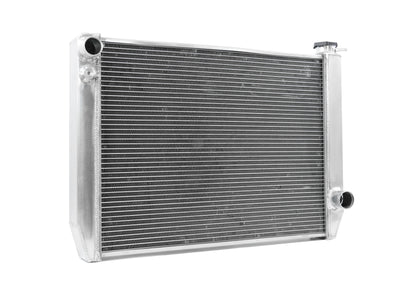 Universal Stock Car Radiator - Top Outlet Pipe Left / Bottom Outlet Pipe Right [Fabricated Tank]