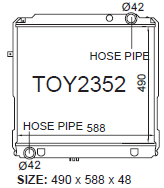 Toyota Coaster HZB HK Bus Radiator NZ | Fenix Radiators