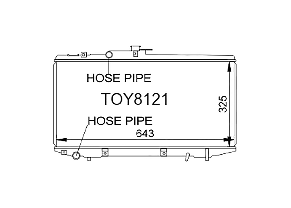 Ep82 Radiator Toyota Starlet EP82 / EP90 / EP91 / EP92 1.3L Petrol 1989-1999 – Fenix ...