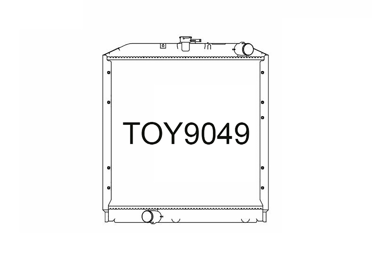 Toyota Dyna Truck Radiator 600mm x 358mm x 36mm For Sale – Fenix Radiators