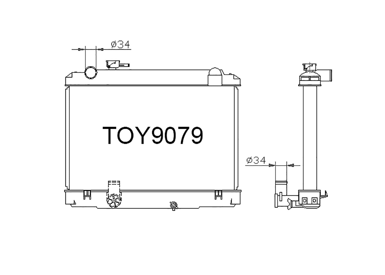 1995-99 Quick Delivery DYNA / Toyoace LY112 [TRUCK] – Fenix Radiators