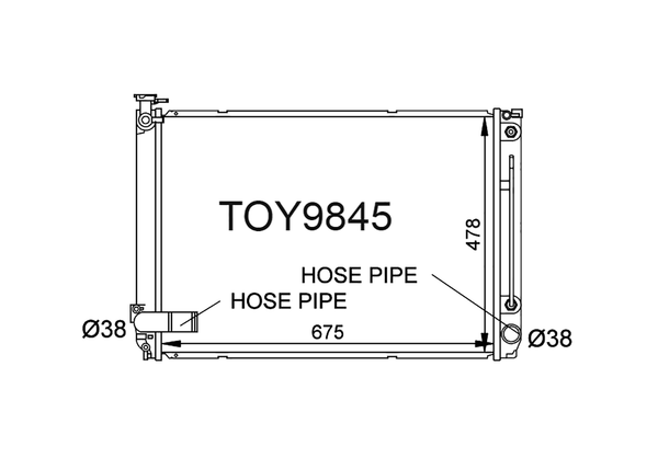 Lexus RX 350 GSU30, GSU35 3.5L Radiator | Fenix Radiators